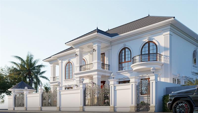 Xây dựng TMH - Công ty xây dựng uy tín tại Việt Nam. Khám phá sức hút bất tận của biệt thự 2 tầng kiểu Pháp cổ điển